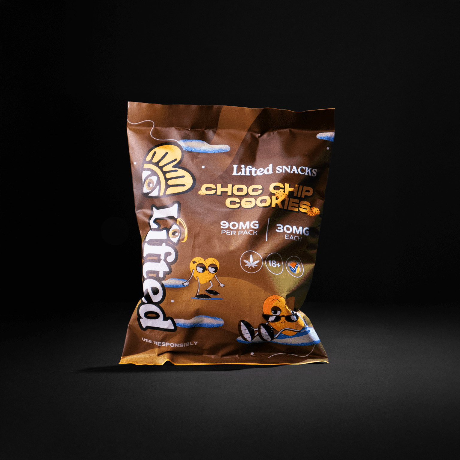 Lifted Choc Chip Cookiez - 90MG Per Pack